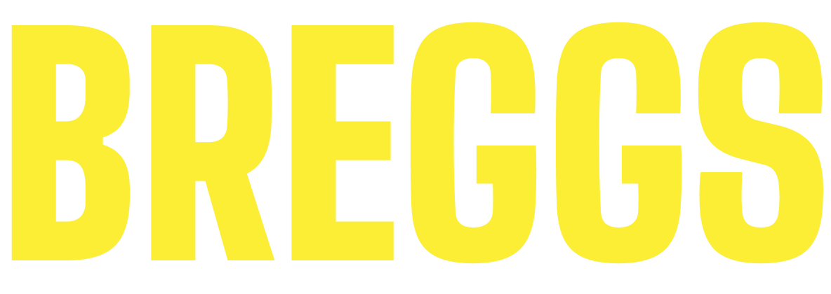 Breggs brand name headline